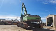 Sennebogen 850R z hydraulicznym obrotowym chwytakiem - Lewa Tylna - Używany Koparka do obsługi materiałów