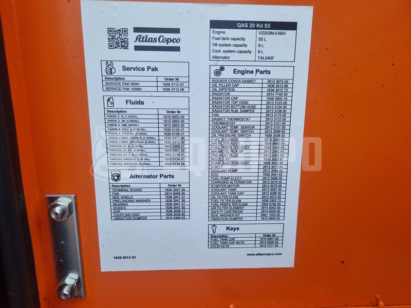 2024 Atlas Copco QAS 20-44926264