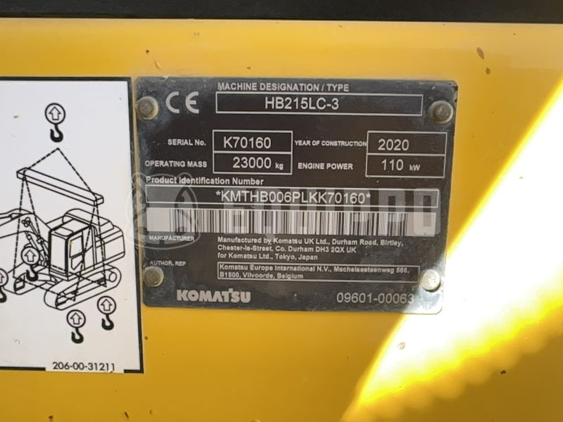 2020 Komatsu HB215LC-3-47359190