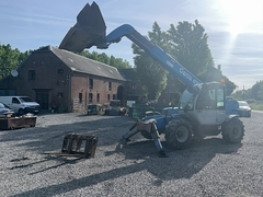 Terexlift GTH 4010 met graafbak en vorken - - Gebruikte Verreiker